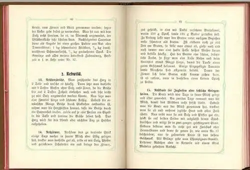 Jagd Waidwerk Jäger Küche Wild Kochbuch Rezepte Buch 1902