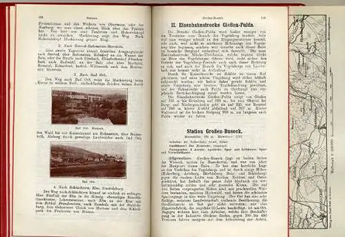 Hessen Main Kinzig Vogelsberg Wetterau Rhön Club Wanderbuch 1902