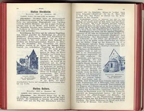 Hessen Main Kinzig Vogelsberg Wetterau Rhön Club Wanderbuch 1902