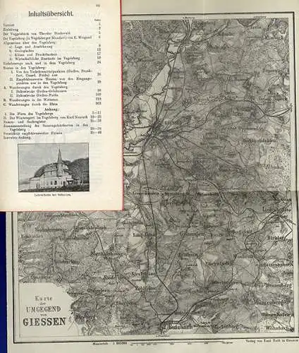 Hessen Main Kinzig Vogelsberg Wetterau Rhön Club Wanderbuch 1902