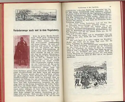 Hessen Main Kinzig Vogelsberg Wetterau Rhön Club Wanderbuch 1902