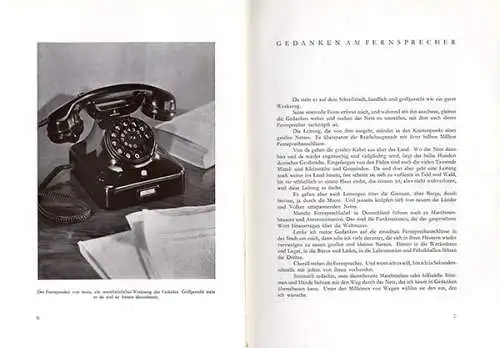 Deutsches Reich Fernsprecher Telefon Geschichte Technik Entwicklung Buch 1938