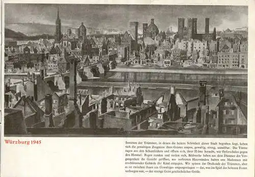 Bayern Franken Würzburg Krieg Zerstörung Wiederaufbau Stadt Geschichte  1946