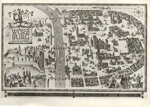 Bayern Franken Würzburg Krieg Zerstörung Wiederaufbau Stadt Geschichte  1946