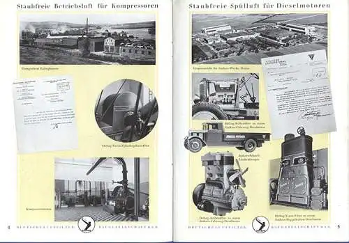 Werbung Reklame Berlin DELBAG Staub Luft Filter Technik Patente Buch 1927