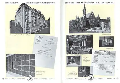 Werbung Reklame Berlin DELBAG Staub Luft Filter Technik Patente Buch 1927