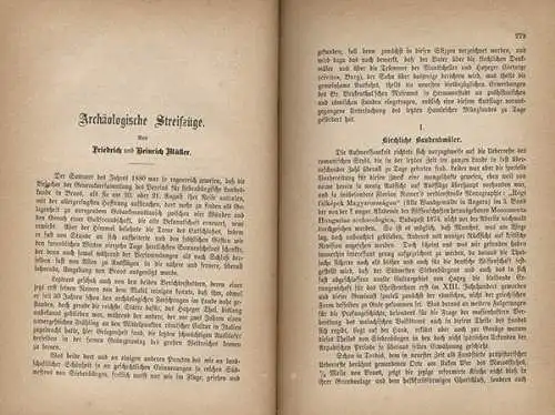 Rumänien Siebenbürgen Geschichte Kultur Volkskunde Jahrbuch 1881