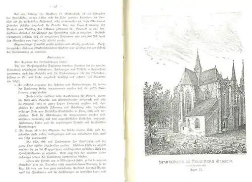 Hessen Wetterau Friedberg Stadtkirche Wiederherstellung Weihe Festschrift 1901