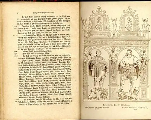 Königreich Württemberg 600 Jahre Stuttgart Stadt Geschichte Chronik Buch 1896