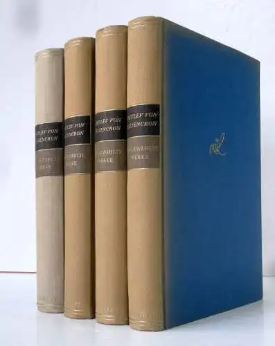 Literatur Detlev von Liliencron Werke Gedichte Romane Ausgabe 4 Bände 1912 