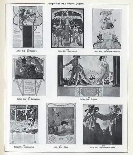 Kunst Grafik Jugendstil Münchner Jugend 3000 Kunstblätter Katalog Buch 1909