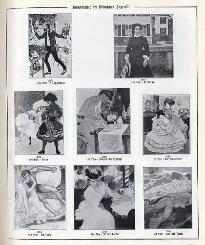 Kunst Grafik Jugendstil Münchner Jugend 3000 Kunstblätter Katalog Buch 1909