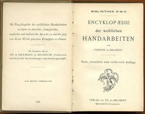 Frauen Textile Handarbeit Stricken Häkeln Sticken Spitze Knüpfen Buch 1900