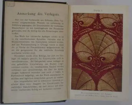 Frauen Textile Handarbeit Stricken Häkeln Sticken Spitze Knüpfen Buch 1900