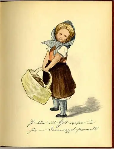 Hamburg Kleine Marie Kinderbuch gezeichnet von Fritz Klemm 1845 Reprint von 1962