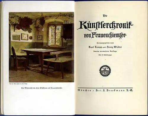 Bayern Chiemsee Kunst Malerei Herberge Künstlerkolonie Frauenwörth Chronik 1924