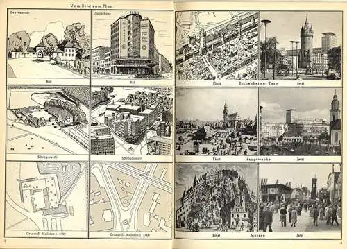 Hessen Erdkunde Heimat Atlas Frankfurt Offenbach Stadt Geschichte 1960