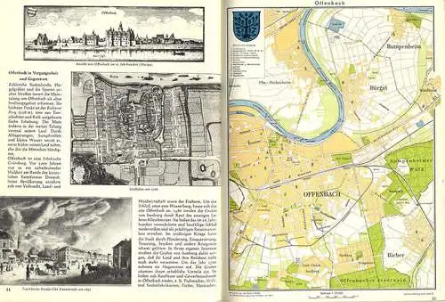 Hessen Erdkunde Heimat Atlas Frankfurt Offenbach Stadt Geschichte 1960