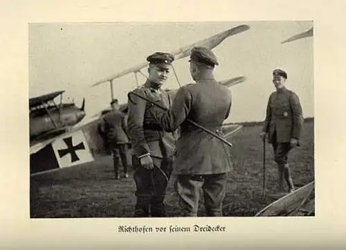 Weltkrieg Militär Luftfahrt Jagdflieger Richthofen rote Baron Gedenkbuch 1933