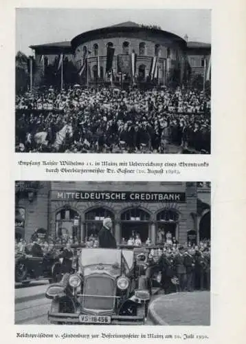 Rheinland Pfalz Stadt Mainz Wein Geschichte Chronik Diemer Festschrift 1936