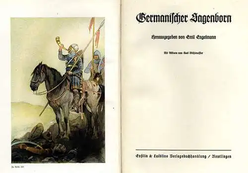 Deutsche Helden Sagen Germanen Nibelungen illustriert von Karl Mühlmeister 1936