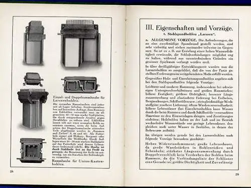 Rhein Westfalen Dortmund Stahl Industrie Larssen Bohlen Wände Handbuch 1938