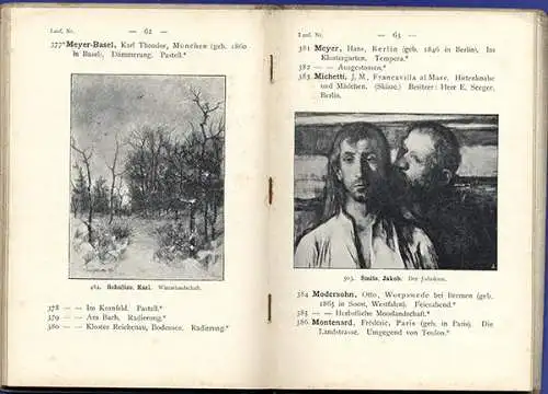 Stuttgart Kunst Malerei Internationale Gemälde Ausstellung Katalog 1896