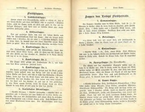 Berlin Krankenkost Hausmittel Haushalt Kochbuch Rezepte 1911