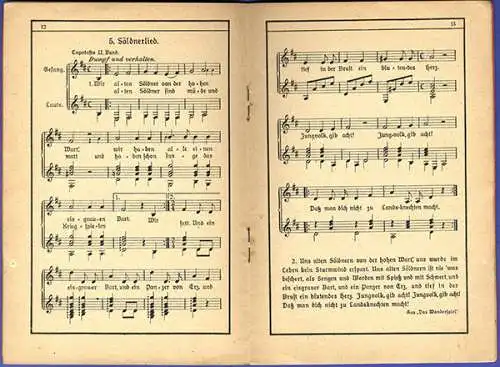 Mittelalter Krieg alte deutsche Landsknecht Geschichten und Lieder Buch 1927