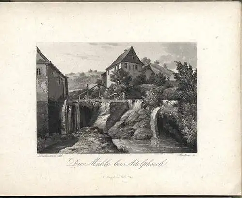 Hessen Taunus Bad Schwalbach Schlangenbad Stahlstich Album Jügel Frankfurt 1840