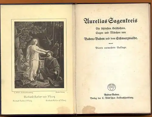 Rhein Baden Schwarzwald Heimat Sagen Märchen Buch 1904