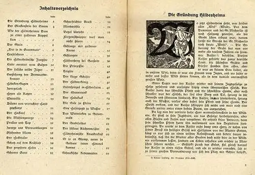 Niedersachsen Harz Stadt Hildesheim Heimat Sagen Märchen Buch 1947