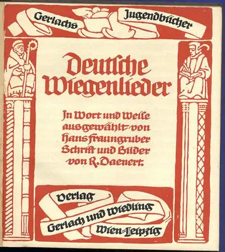 Deutsche Kinder Wiegen Lieder Kunst Grafik Gerlach Jugendbücherei 1910