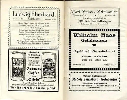 Hessen Stadt Gelnhausen 60 Jahre freiwillige Feuerwehr und 24. Feuerwehrtag 1929