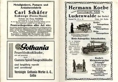 Hessen Stadt Gelnhausen 60 Jahre freiwillige Feuerwehr und 24. Feuerwehrtag 1929