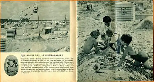 Nordsee Insel Baltrum Geschichte Strand Wohnungsliste Werbeheft 1953