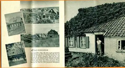 Nordsee Insel Baltrum Geschichte Strand Wohnungsliste Werbeheft 1953