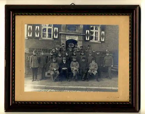 Hessen Vogelsberg Schotten Finanzamt Gruppen Foto gerahmt hinter Glas 1920