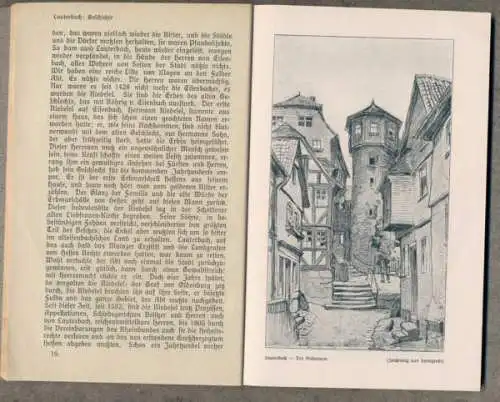 Hessen Vogelsberg Lauterbach Stadt Geschichte Umgebung Reiseführer 1924