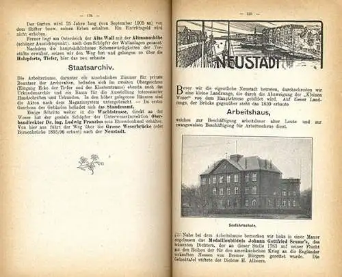 Bremen Stadt Geschichte Verkehr Vororte Reklame Stadtplan Reiseführer 1913