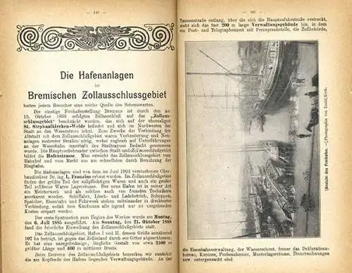 Bremen Stadt Geschichte Verkehr Vororte Reklame Stadtplan Reiseführer 1913