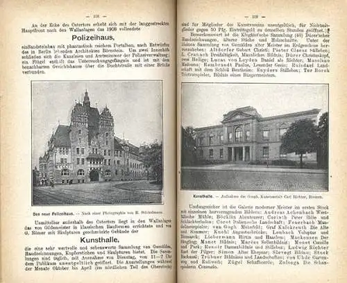 Bremen Stadt Geschichte Verkehr Vororte Reklame Stadtplan Reiseführer 1913