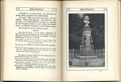 Sachsen Leipzig Stadt Geschichte Denkmäler Steine Brunnen Tafeln Buch 1910