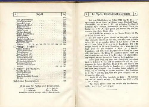 Sachsen Leipzig Stadt Geschichte Denkmäler Steine Brunnen Tafeln Buch 1910