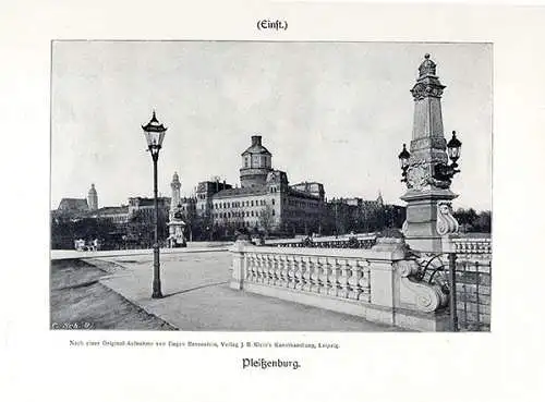 Sachsen Messestadt Leipzig Gericht Börse Bahnhof Rathaus Foto Bilderalbum 1904