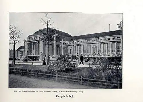 Sachsen Messestadt Leipzig Gericht Börse Bahnhof Rathaus Foto Bilderalbum 1904