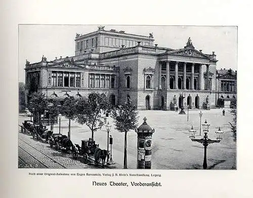 Sachsen Messestadt Leipzig Gericht Börse Bahnhof Rathaus Foto Bilderalbum 1904