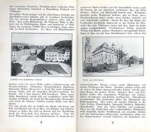 Rhein Pfalz Saar Mosel Nahe Eifel Westrich Hunsrück Reiseführer Wanderbuch 1930