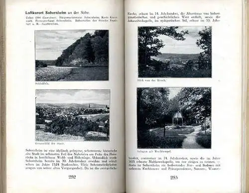 Rhein Pfalz Saar Mosel Nahe Eifel Westrich Hunsrück Reiseführer Wanderbuch 1930