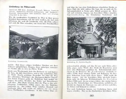 Rhein Pfalz Saar Mosel Nahe Eifel Westrich Hunsrück Reiseführer Wanderbuch 1930